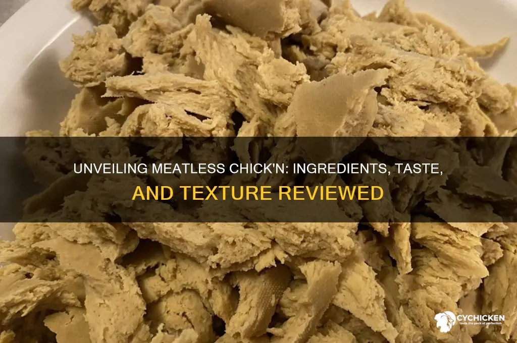 what is in meatless chick n revie2