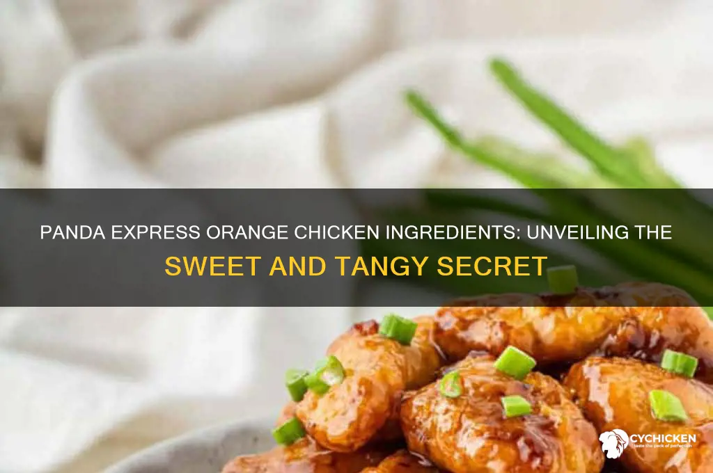 what is in orange chicken panda express