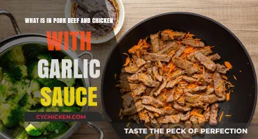 Pork, Beef, Chicken, and Garlic Sauce: Ingredients and Flavor Breakdown