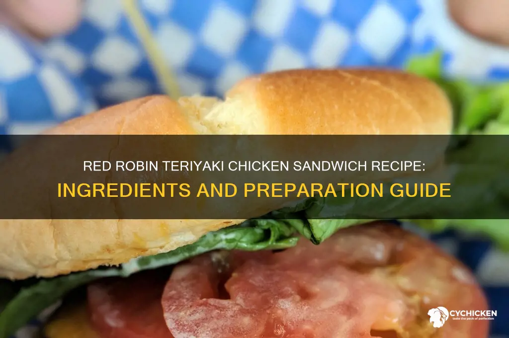 what is in red robin teriyaki chicken sandwich recipe