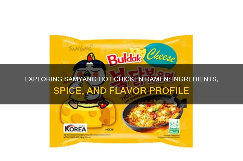 what is in samyang hot chicken ramen