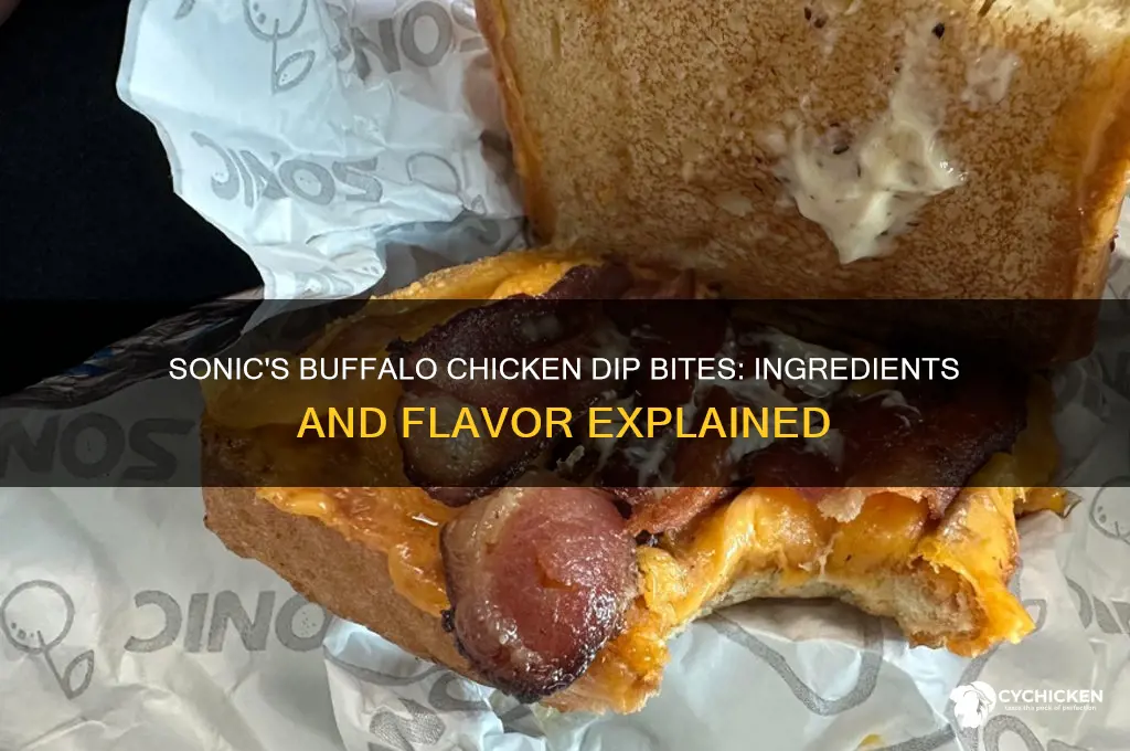 what is in sonic buffalo chicken dip bites