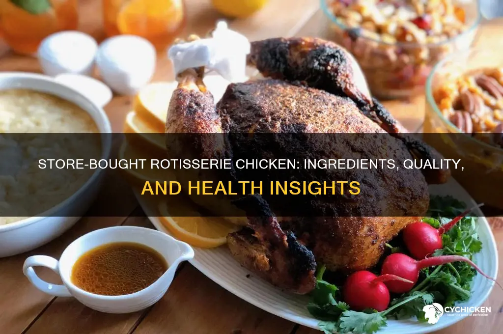 what is in store bought rotessiere chicken