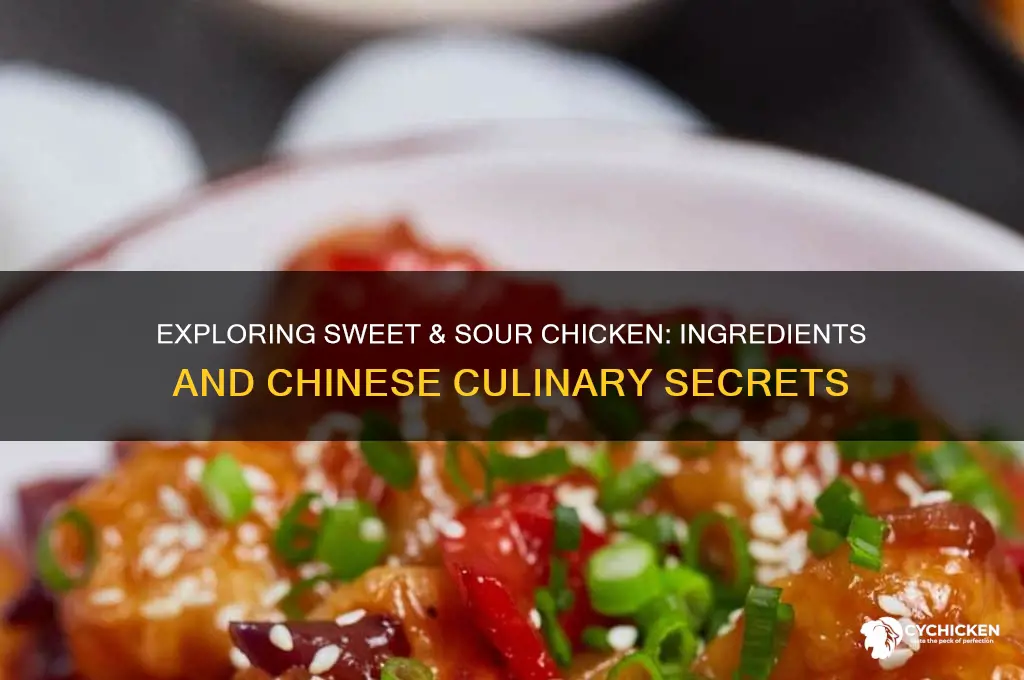 what is in sweet & sour chicken chinese food