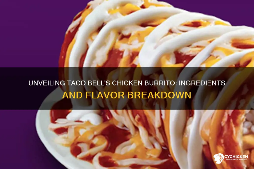 what is in taco bell chicken burrito