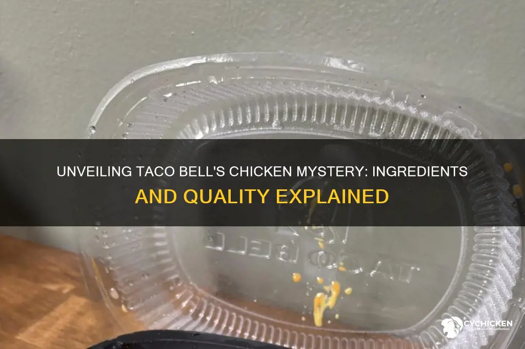what is in taco bell chicken meat