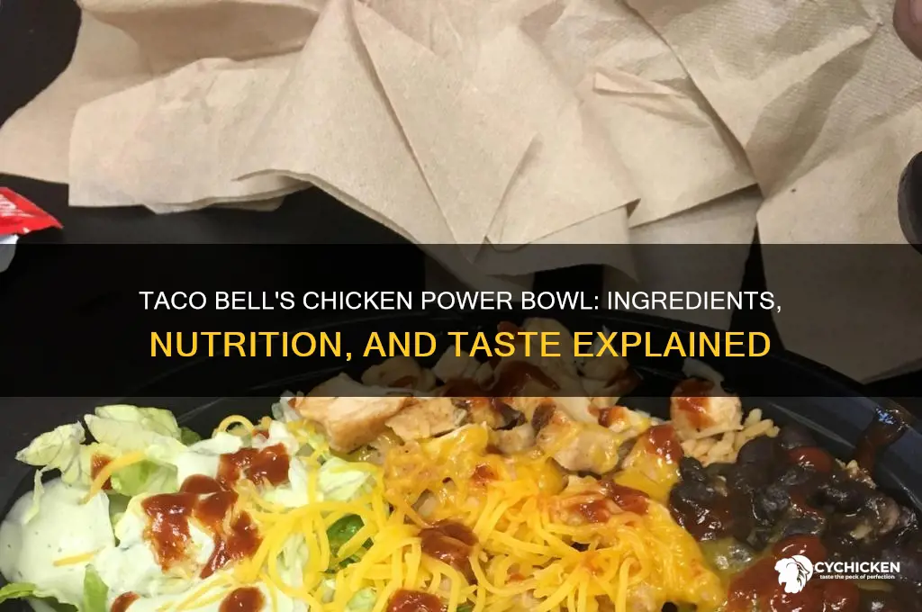 what is in taco bell chicken power bowl