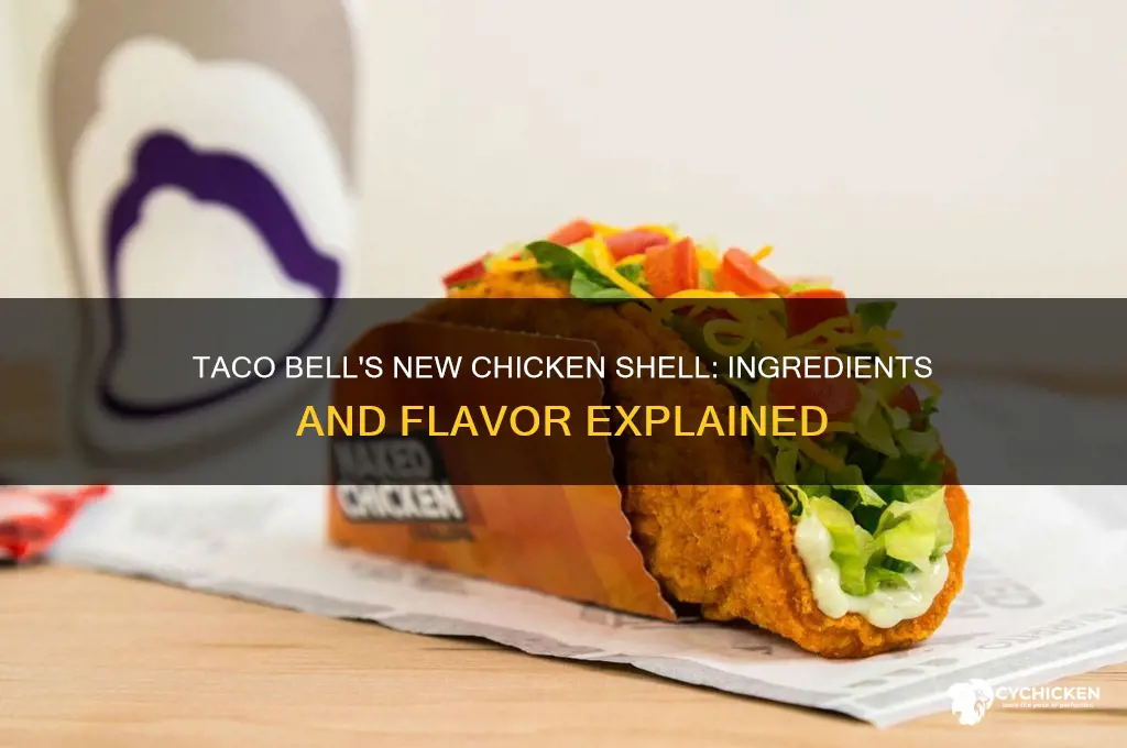 what is in taco bells new chicken shell