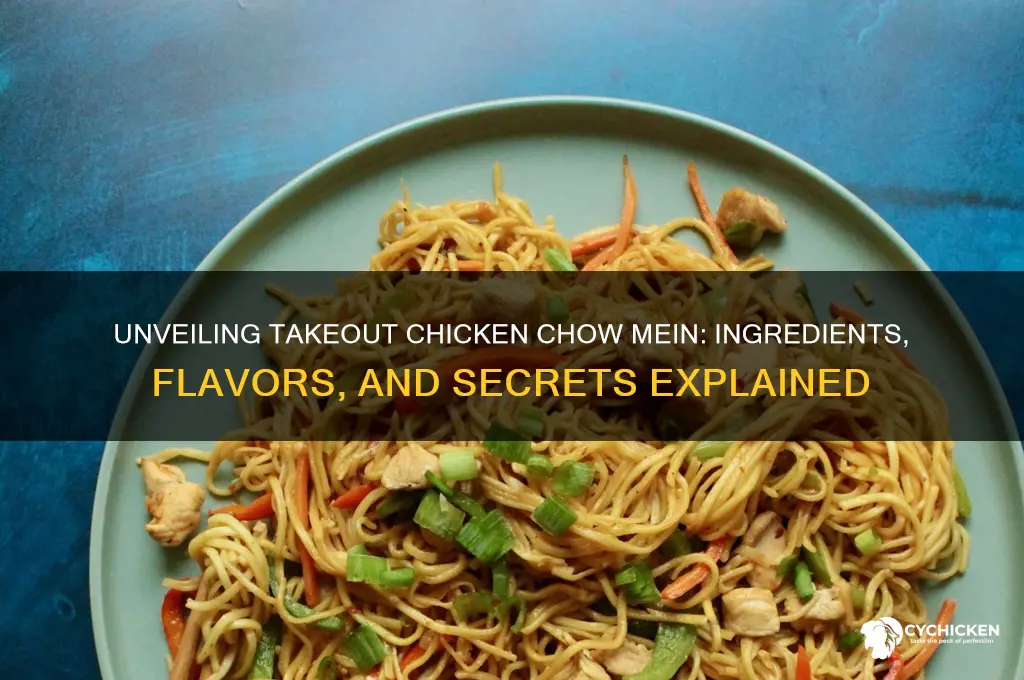 what is in takeout chicken chow mein