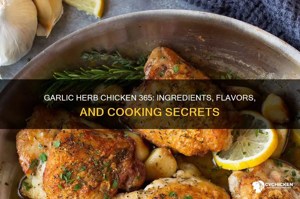 what is in the 365 garlic herb chicken