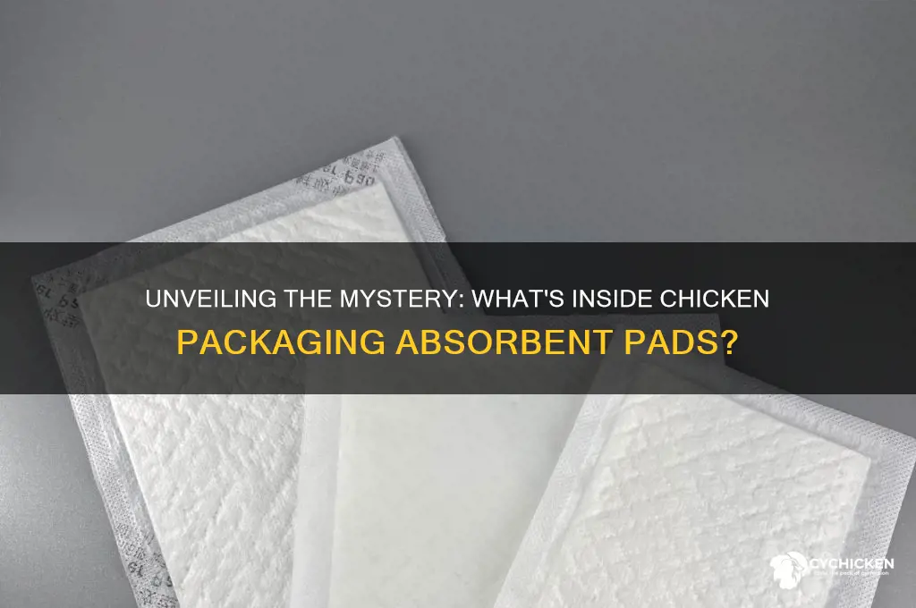 what is in the absorbent pad under chicken