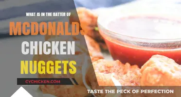 Unveiling McDonald's Chicken Nuggets: Ingredients in the Batter Revealed