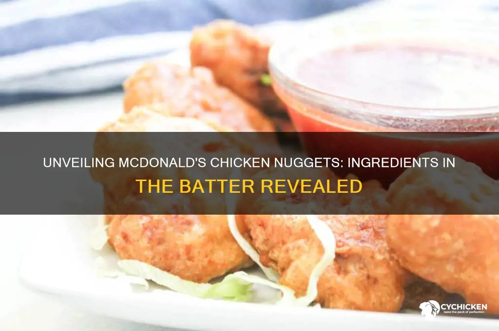 what is in the batter of mcdonalds chicken nuggets