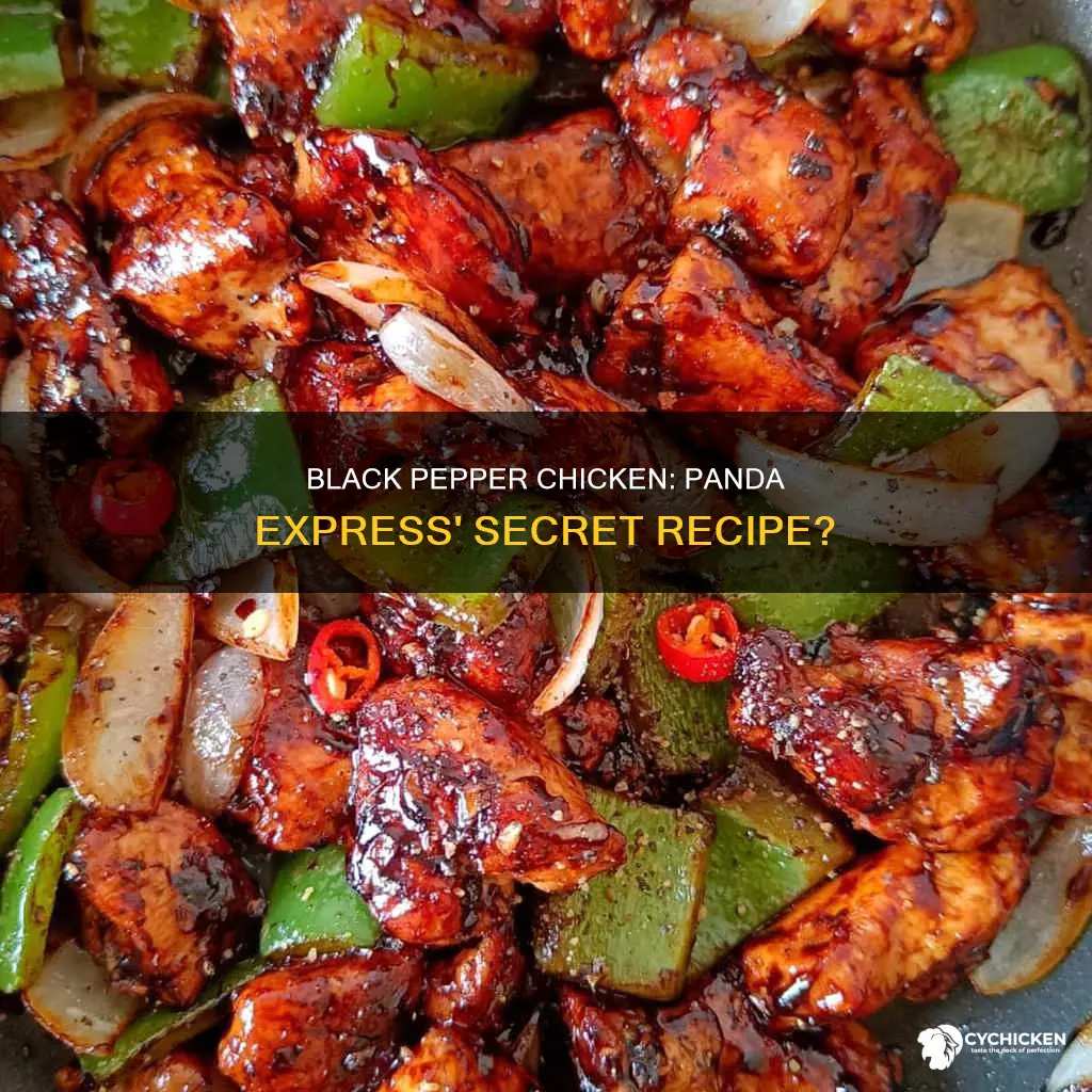 what is in the black pepper chicken at panda express