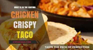 Unveiling the Cantina Chicken Crispy Taco's Delicious Ingredients Inside