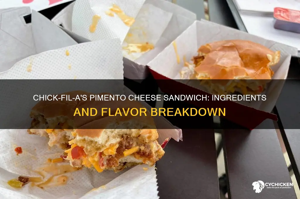 what is in the chick fil a pimento cheese sandwich