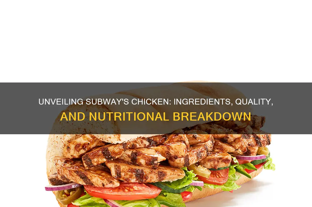 what is in the chicken at subway