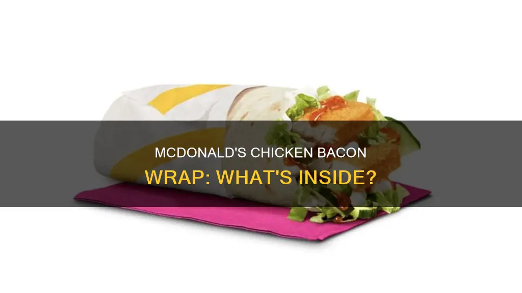 what is in the chicken bacon wrap at mcdonalds
