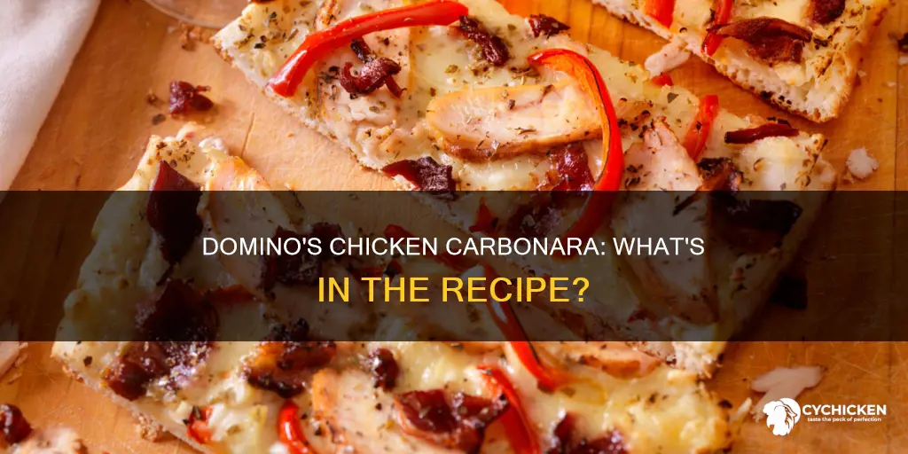 what is in the chicken carbonara at domino