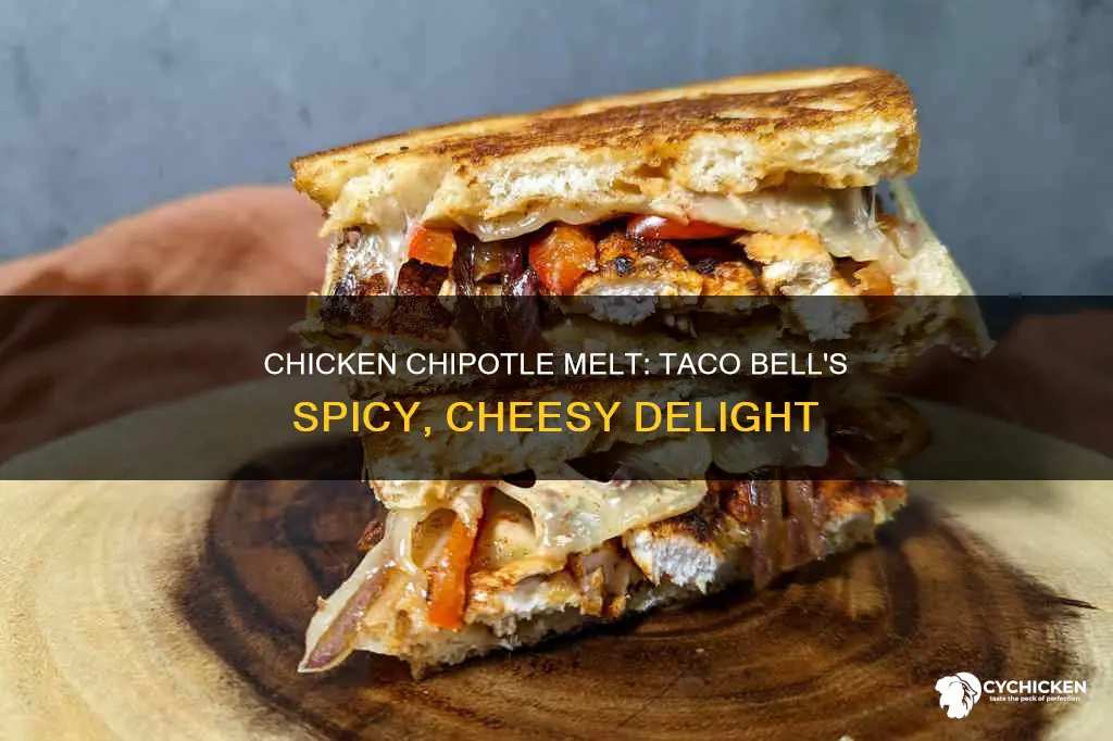 what is in the chicken chipotle melt at taco bell