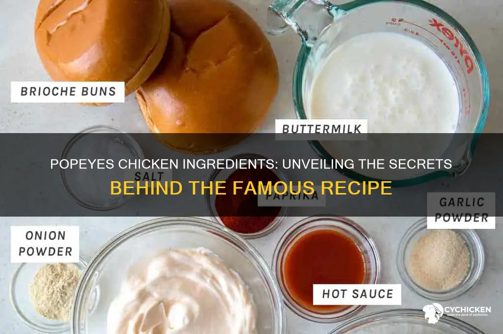 what is in the chicken of popeyes chicken