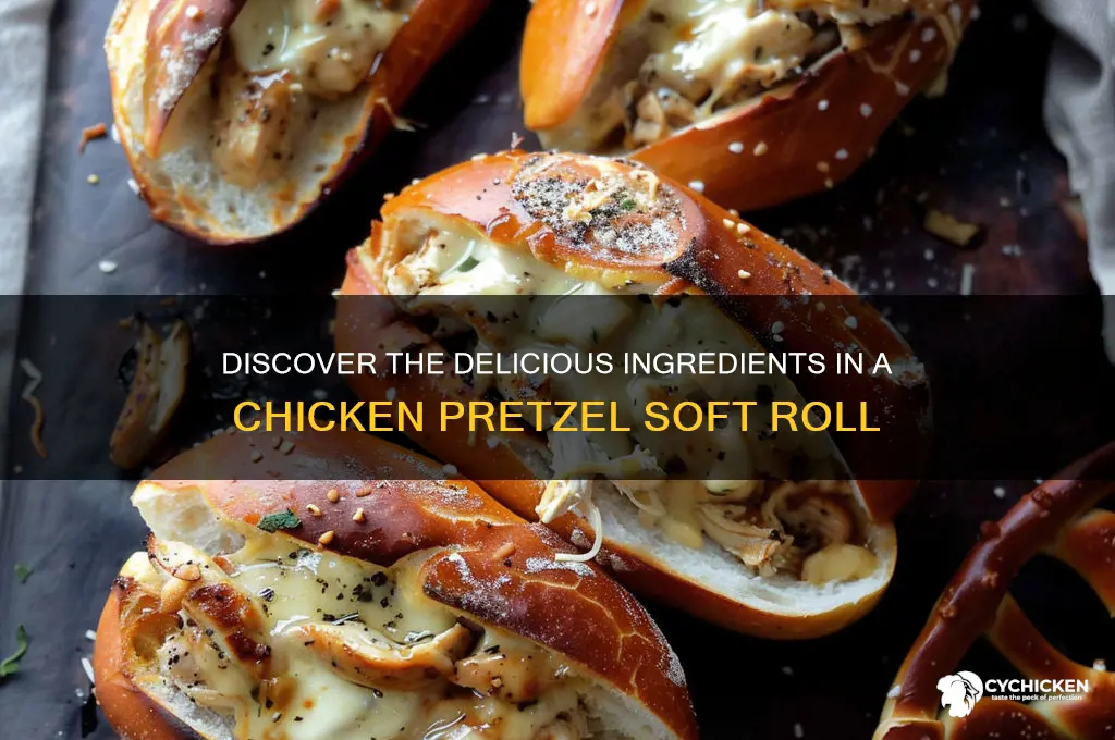 what is in the chicken pretzel soft roll