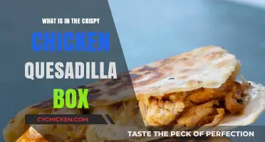 Unveiling the Crispy Chicken Quesadilla Box: Ingredients and Surprises Inside
