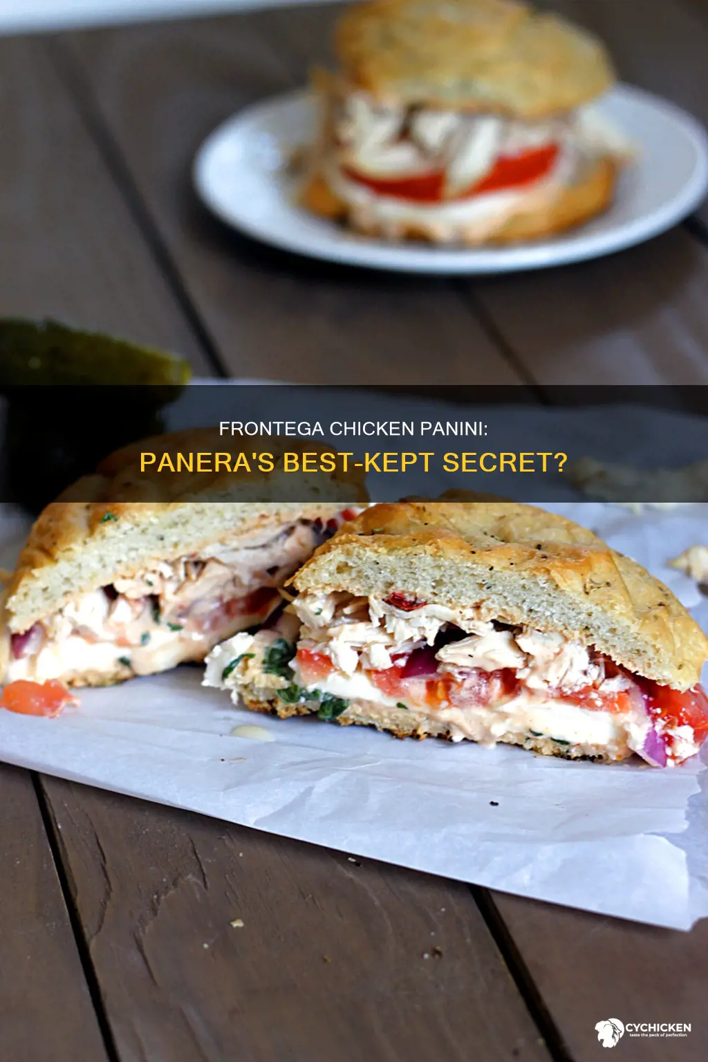 what is in the frontega chicken panini at panera