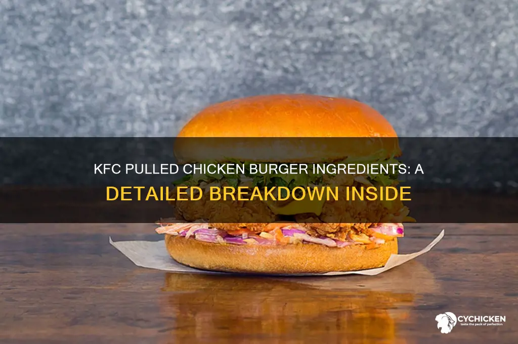 what is in the kfc pulled chicken burger