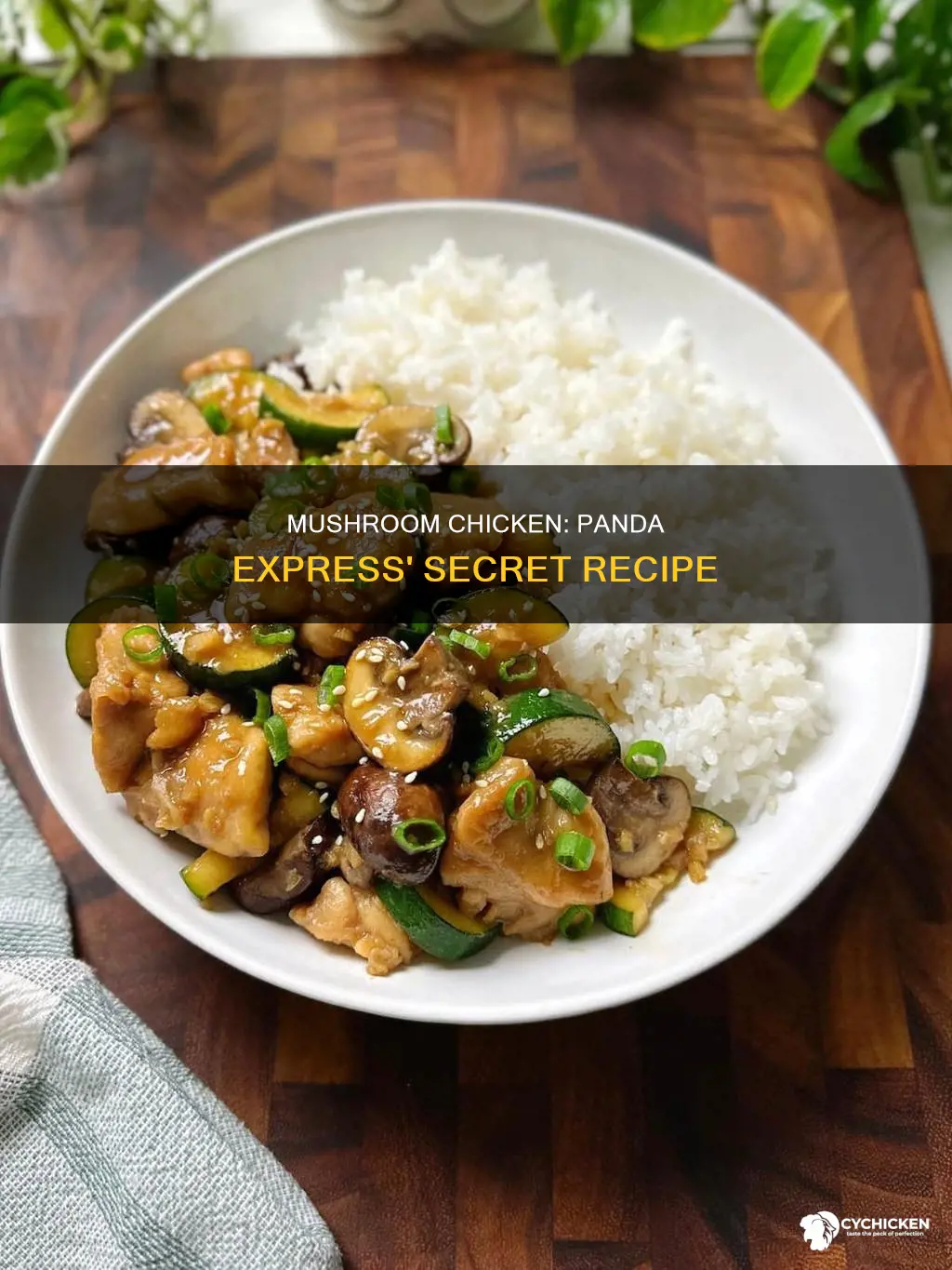 what is in the mushroom chicken at panda express