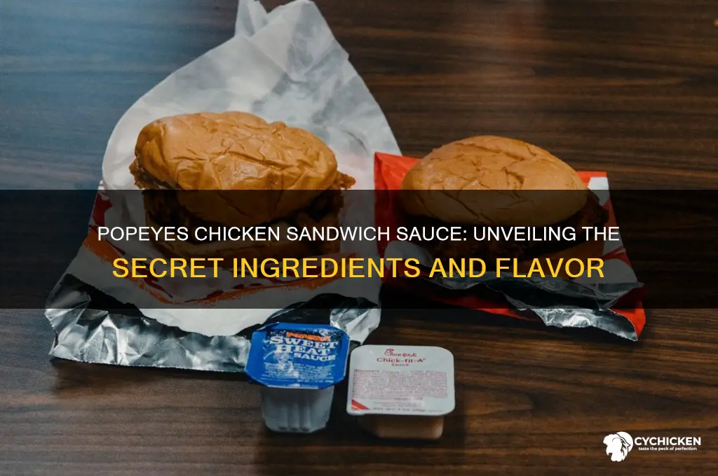 what is in the popeyes chicken sandwich sauce