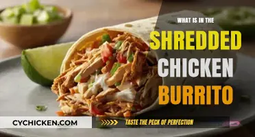 Unveiling the Delicious Ingredients Inside a Shredded Chicken Burrito