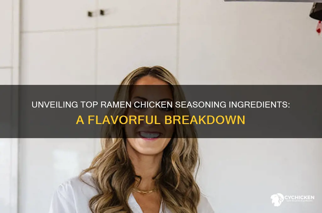 what is in top ramen chicken seasoning