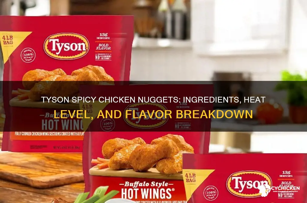 what is in tyson spicy chicken nuggets