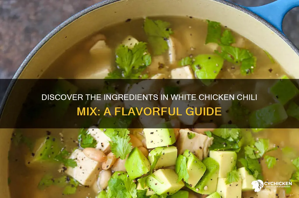 what is in white chicken chili mix