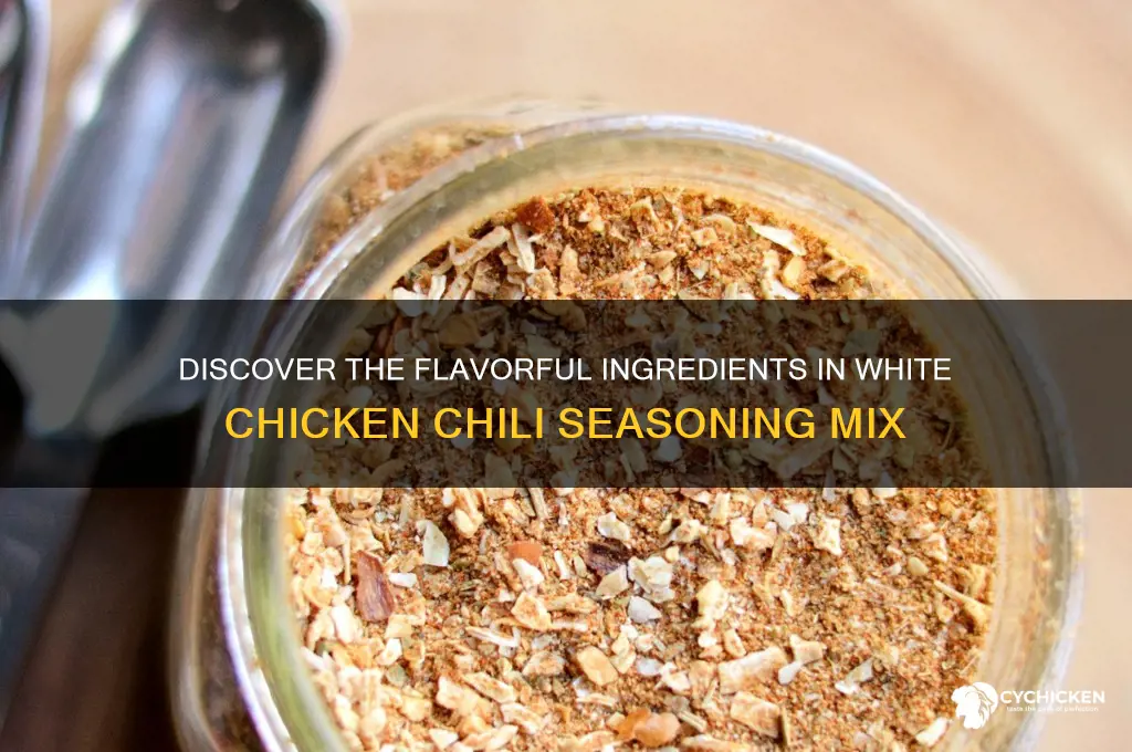what is in white chicken chili seasoning mix