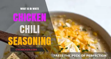 Discover the Flavorful Ingredients in White Chicken Chili Seasoning