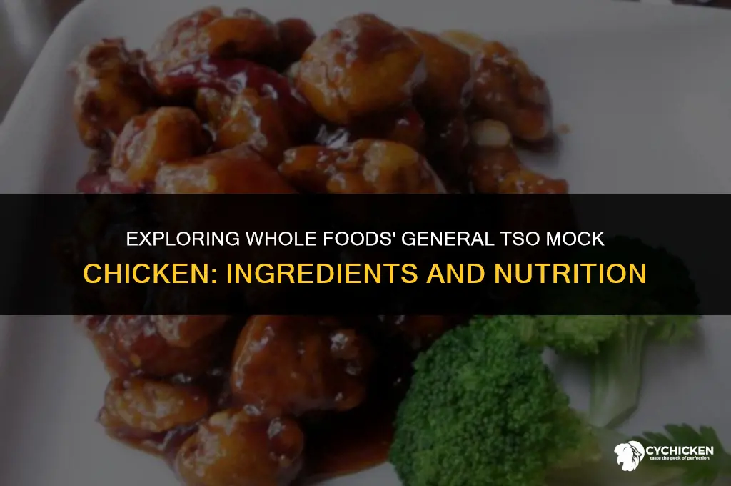 what is in whole foods general tso mock chicken