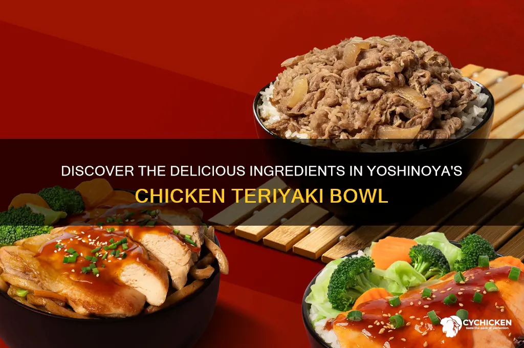 what is in yoshinoya chicken teriyaki bowl