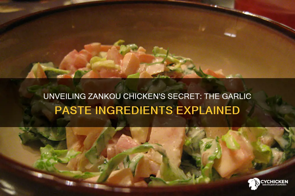 what is in zankou chicken garlic paste