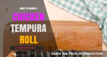 Unveiling the Crispy Delight: Inside a Chicken Tempura Roll