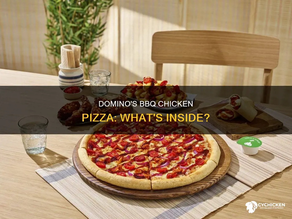 what is inside the barbeque chicken pizza at dominoes