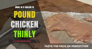 Pounding Chicken Thin: Mastering the Art of Flattening Poultry