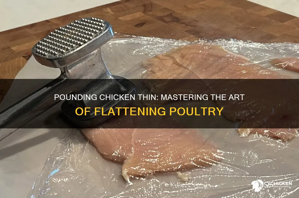 what is it called to pound chicken thinly