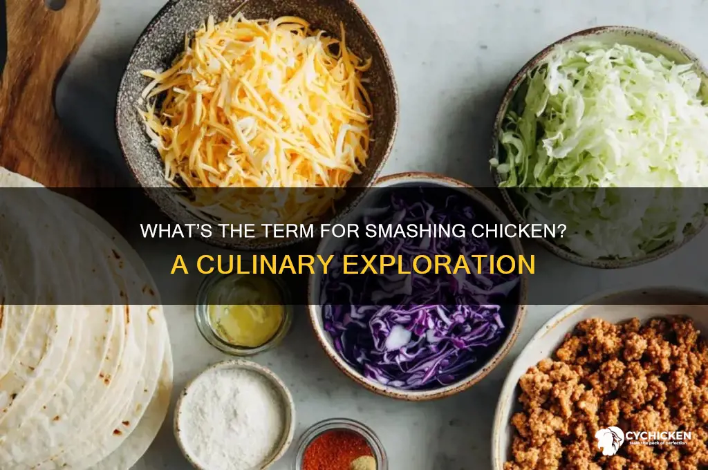 what is it called to smash chicken