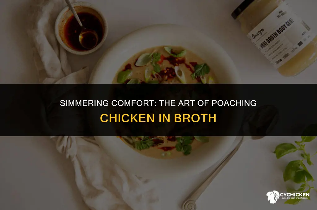 what is it called when you cook chicken in broth