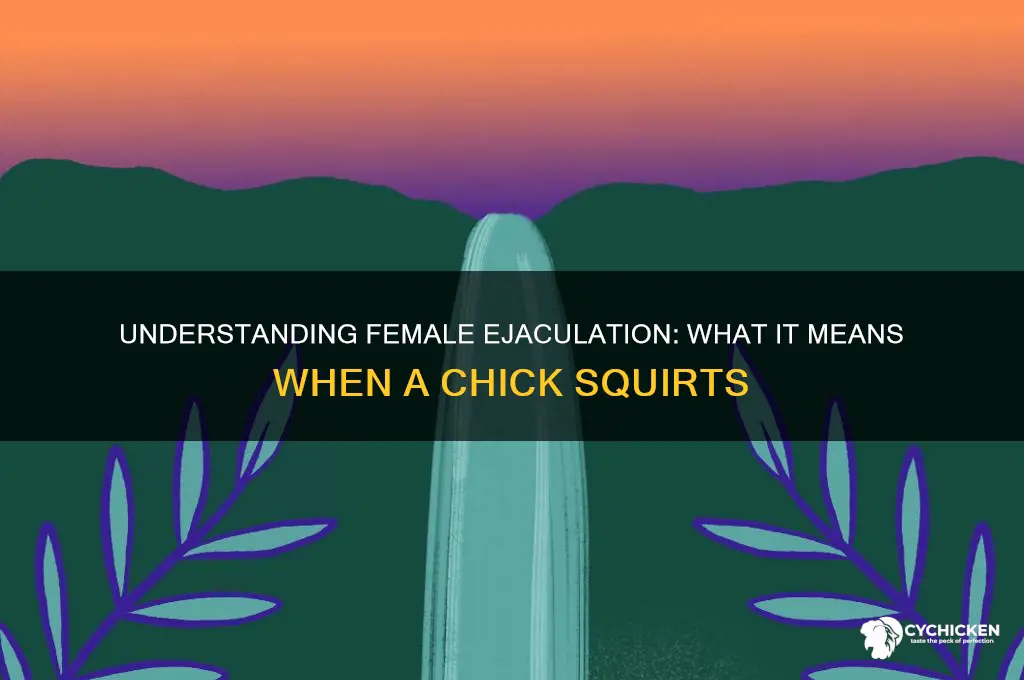 what is it if a chick squirts