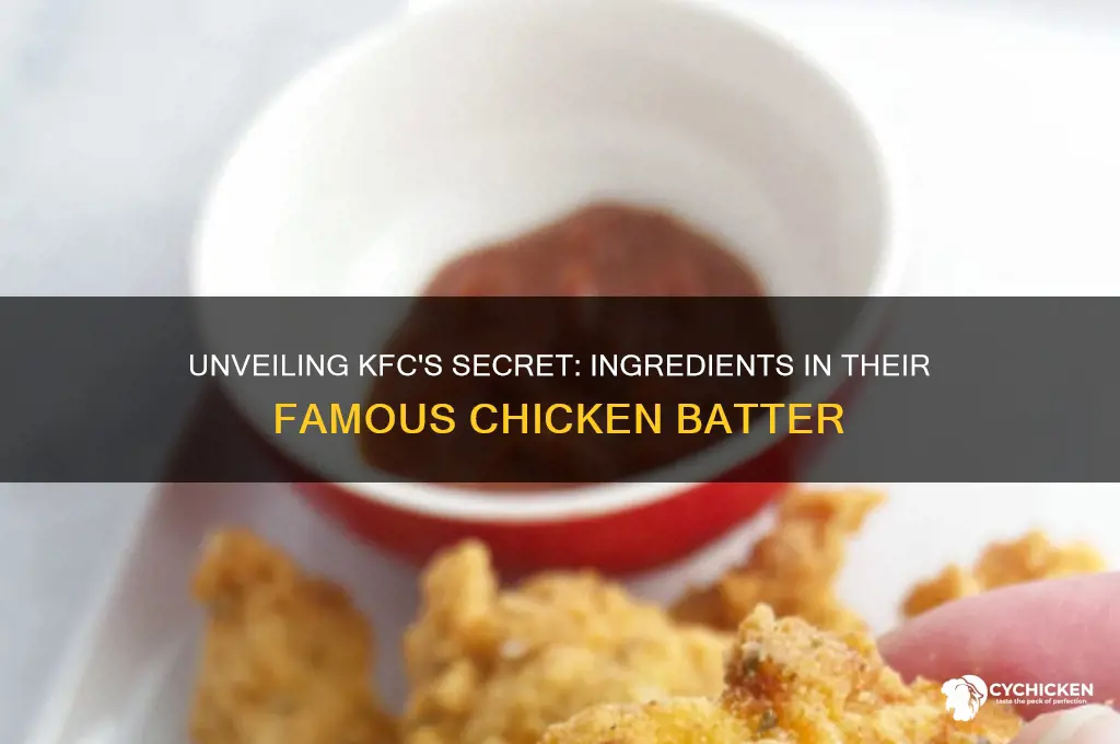 what is kfc chicken batter made of