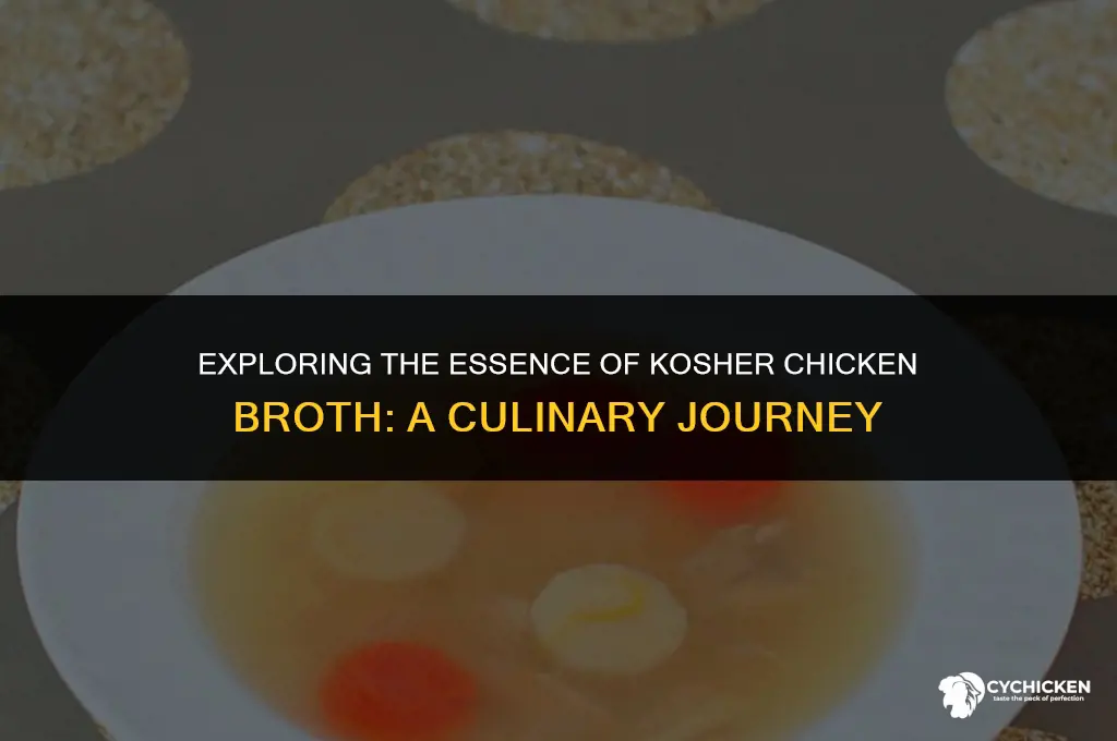 what is kosher chicken broth