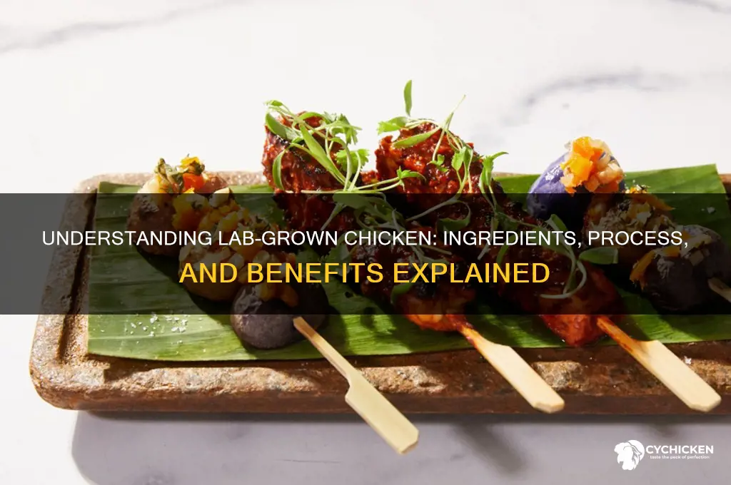 what is lab grown chicken made from